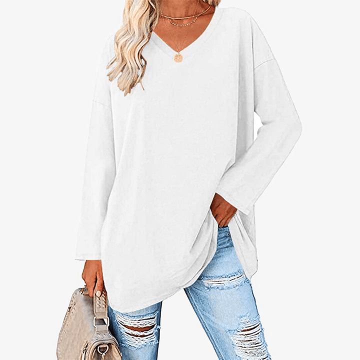 Levoire | Pull Femme Pull Élégant Avec Manches Longues Tenue Décontractée & Confort Blanc