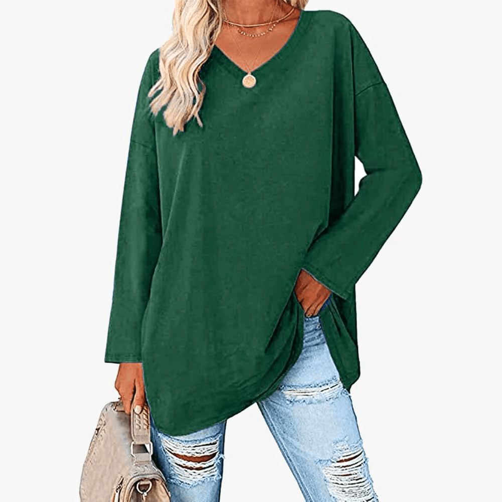 Levoire | Pull Femme Pull Élégant Avec Manches Longues Tenue Décontractée & Confort Vert