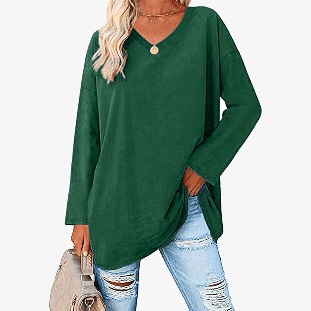 Levoire | Pull Femme Pull Élégant Avec Manches Longues Tenue Décontractée & Confort Vert