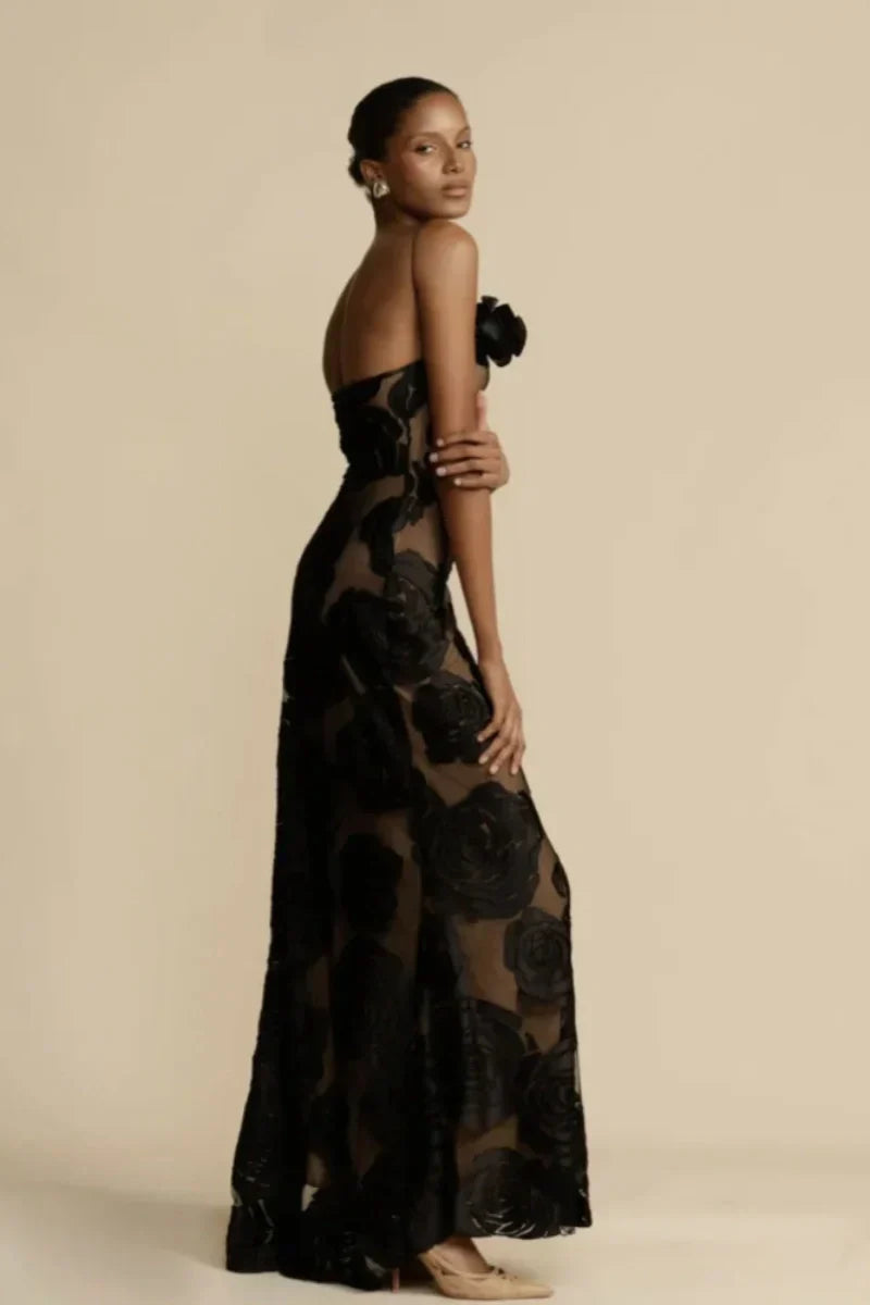 Levoire | Robe en mesh à motif