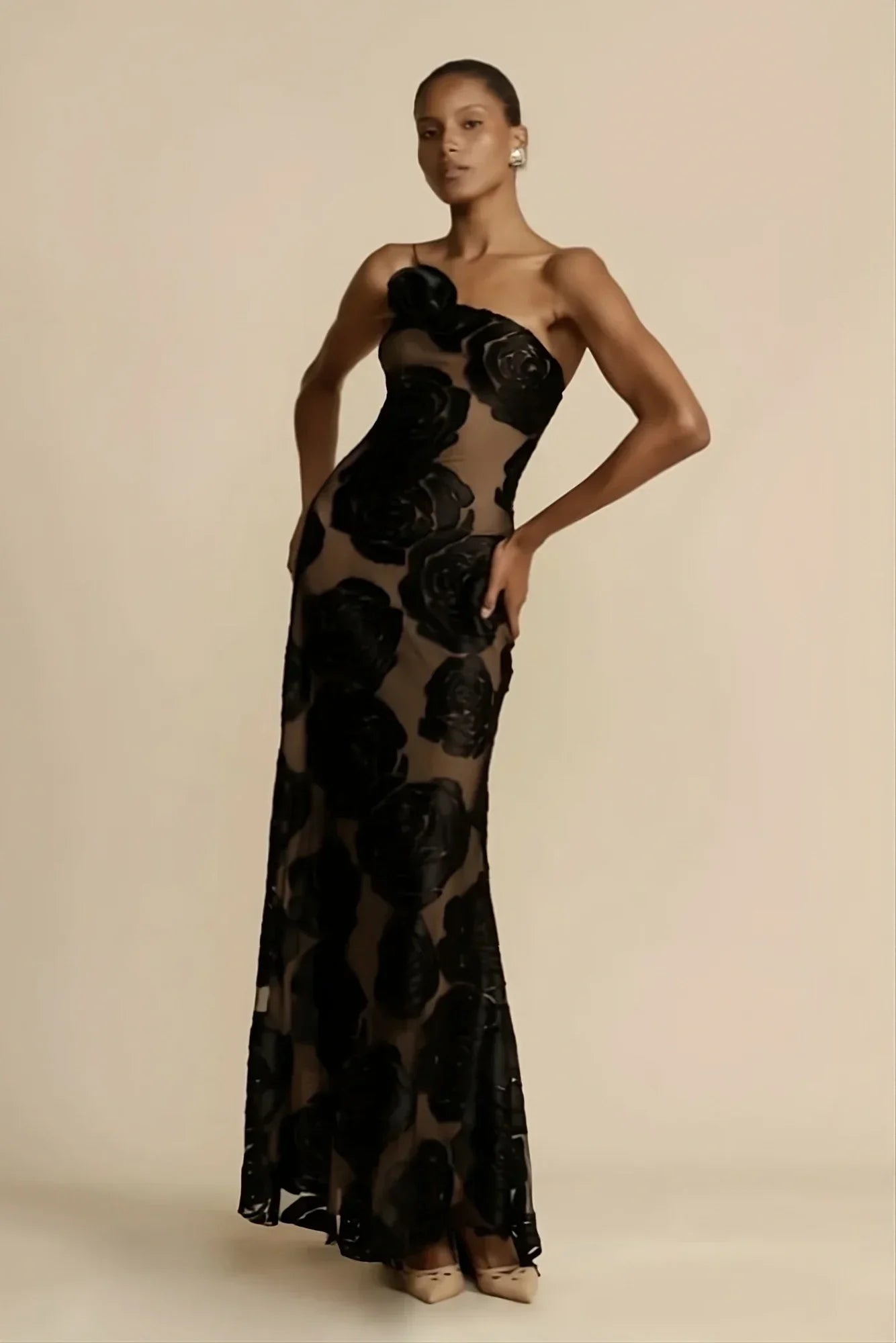 Levoire | Robe en mesh à motif