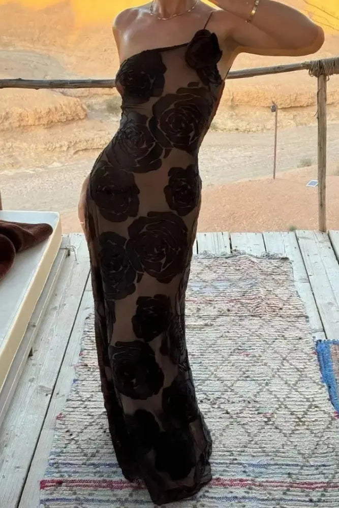 Levoire | Robe en mesh à motif