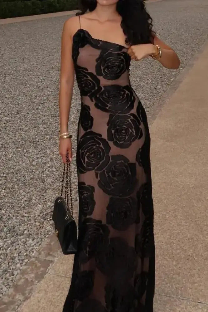 Levoire | Robe en mesh à motif