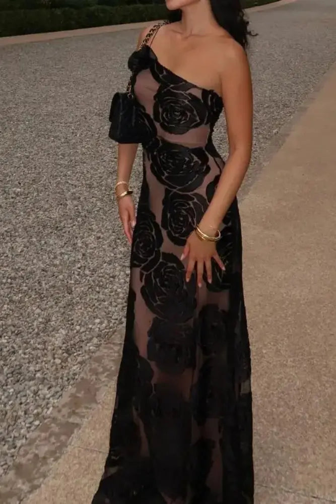 Levoire | Robe en mesh à motif