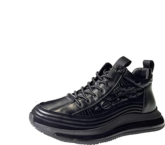 Levoire | Premium Cuir Baskets Pour Hommes Noir