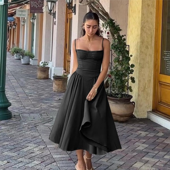 Levoire | Robe longue pour femmes été Noir