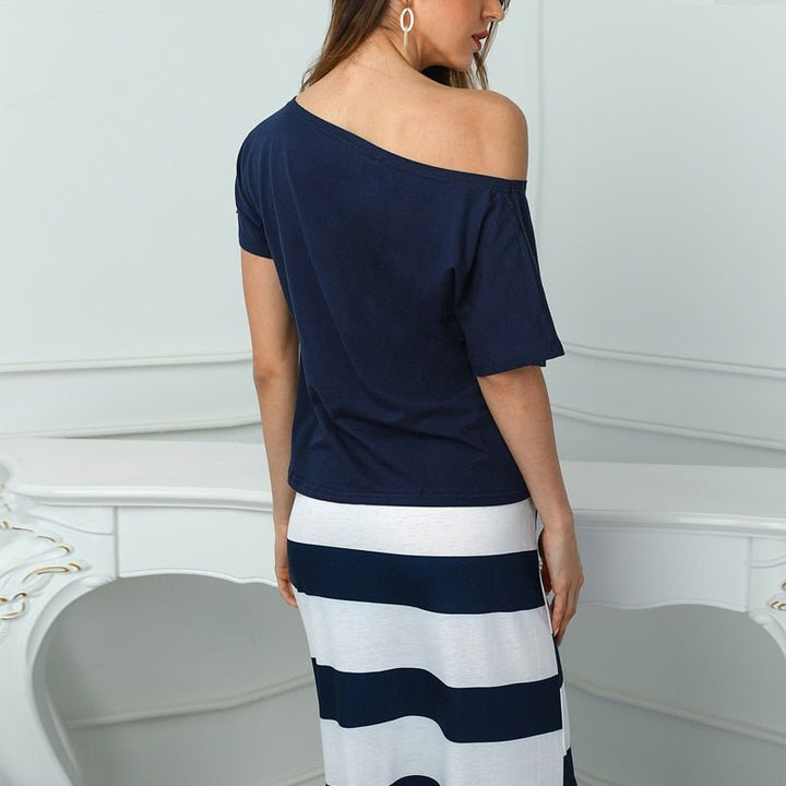 Levoire | Chemise Confortable Et Ensemble De Jupe Maxi 2 Pièces