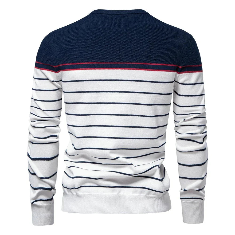 Levoire | Pull Homme Avec Motif Rayé