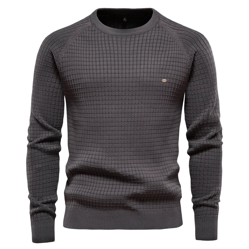 Levoire | Pull Homme À Motif Losange Gris foncé