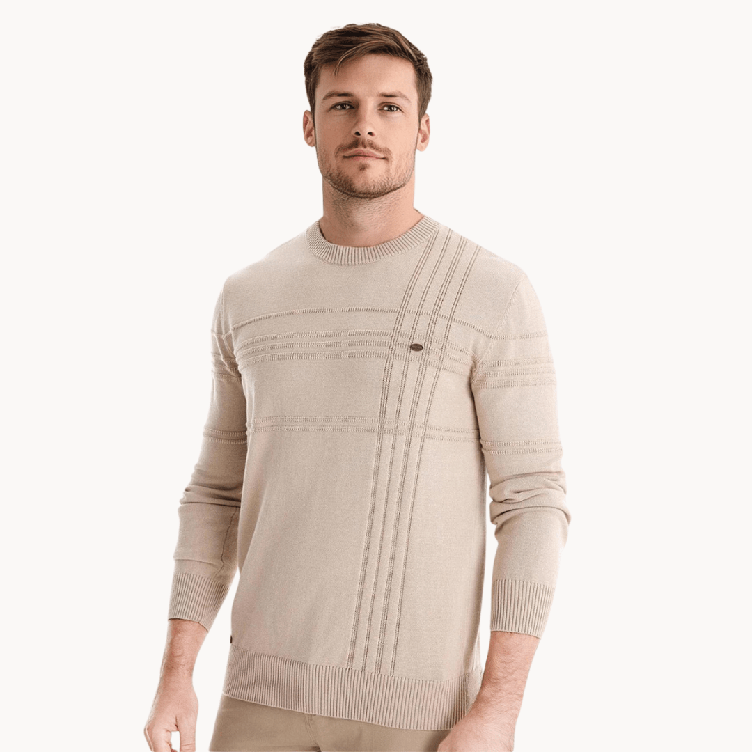Levoire | Pull Pour Hommes Avec Design À Carreaux