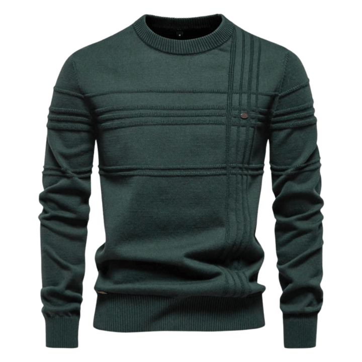 Levoire | Pull Pour Hommes Avec Design À Carreaux Vert