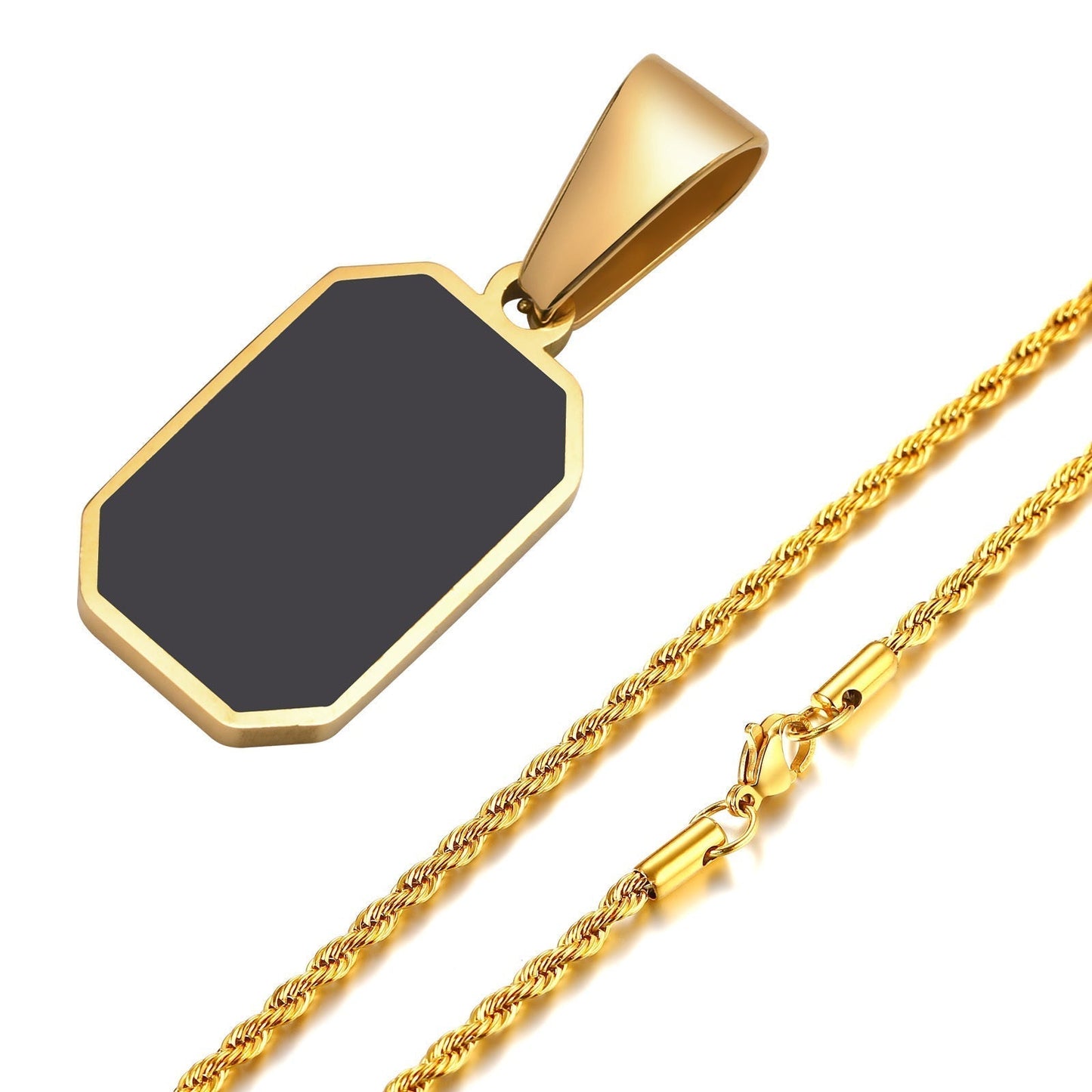 Levoire | Collier en Acier Inoxydable avec Finition Émaillée et Design Audacieux pour Femme
