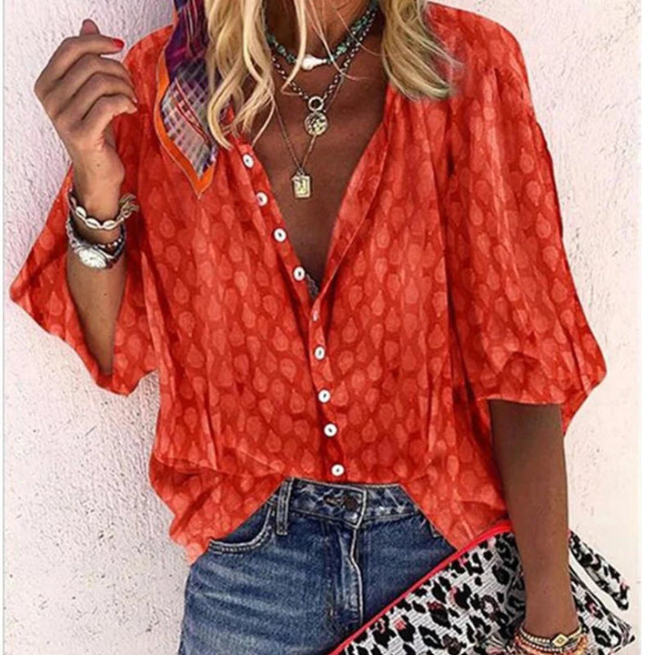 Levoire | Veste Relaxante Et Confortable À Bouton Orange