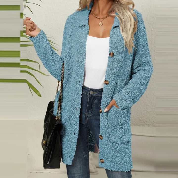 Levoire | Gilet En Teddy Douillet Avec Poches Tendance Pour Femmes Bleu clair