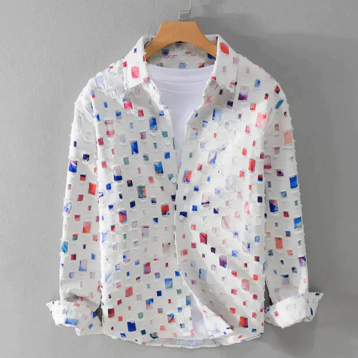 Levoire | Chemise en denim effilochée Mélange