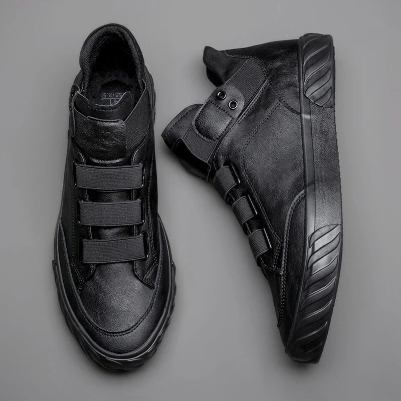 Levoire | Durable secure without slipping, lace-up shoes for the ankles Noir