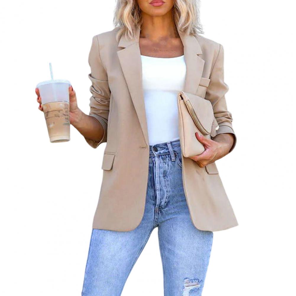 Levoire | Blazer Décontracté Tendance Pour Femmes Abricot