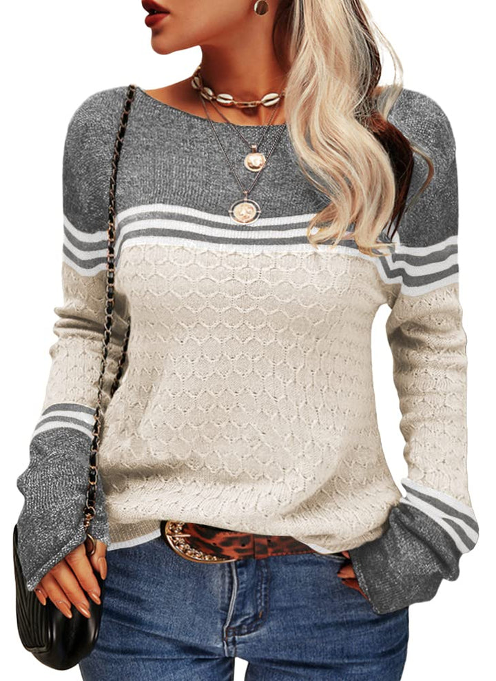 Levoire | Pull Rayé Femme Beige