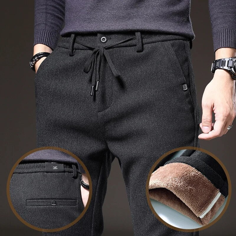 Levoire | Pantalons D'Automne Élégants En Tissu Brossé Pour Hommes