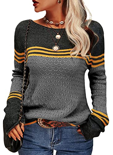 Levoire | Pull Rayé Pour Femmes Noir