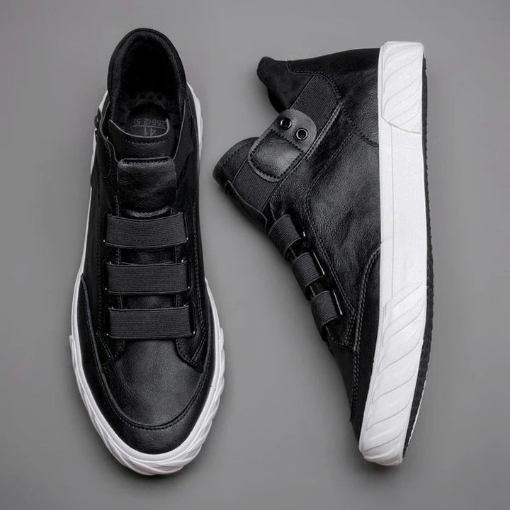 Levoire | Durable secure without slipping, lace-up shoes for the ankles Noir et Blanc