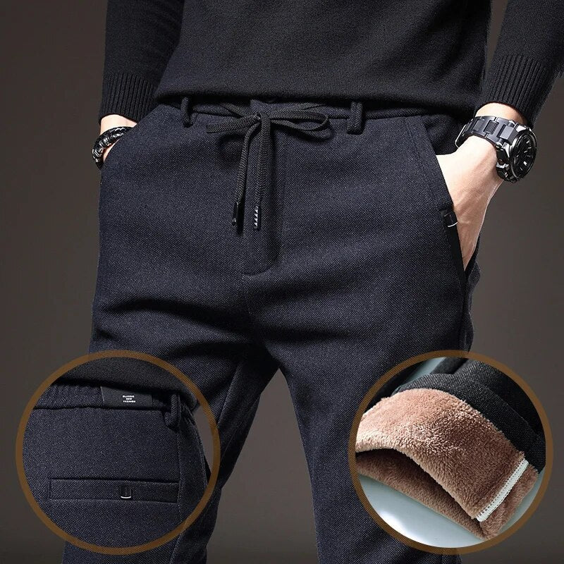 Levoire | Pantalons D'Automne Élégants En Tissu Brossé Pour Hommes