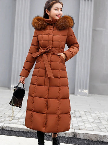Levoire | Manteau D'Hiver Long Avec Ceinture