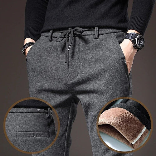 Levoire | Pantalons D'Automne Élégants En Tissu Brossé Pour Hommes