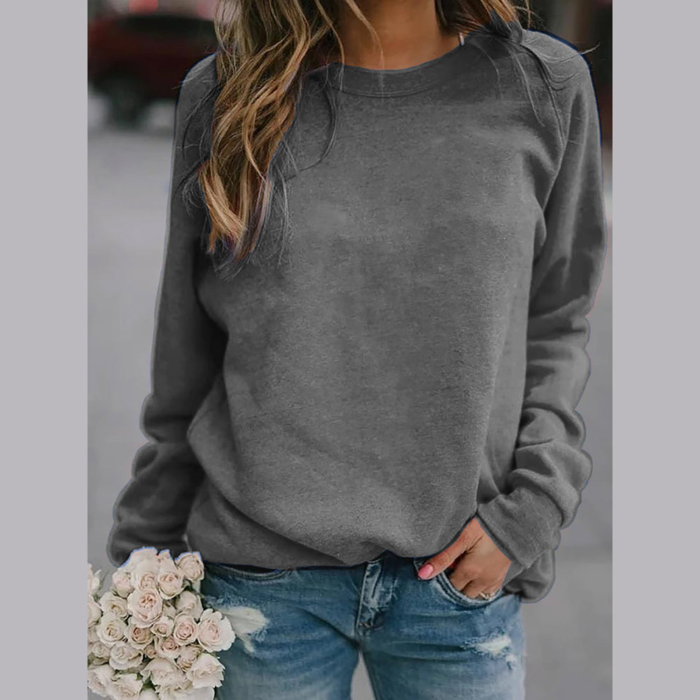 Levoire | Sweat-Shirt Élégant Et Confortable À Col Rond Gris