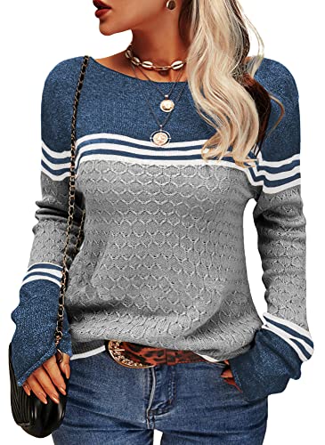 Levoire | Pull Rayé Femme Grau