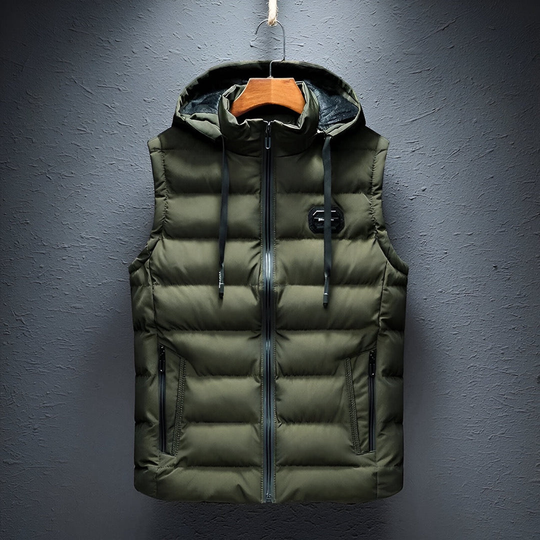 Levoire | Gilet De Sport Avec Capuche Vert