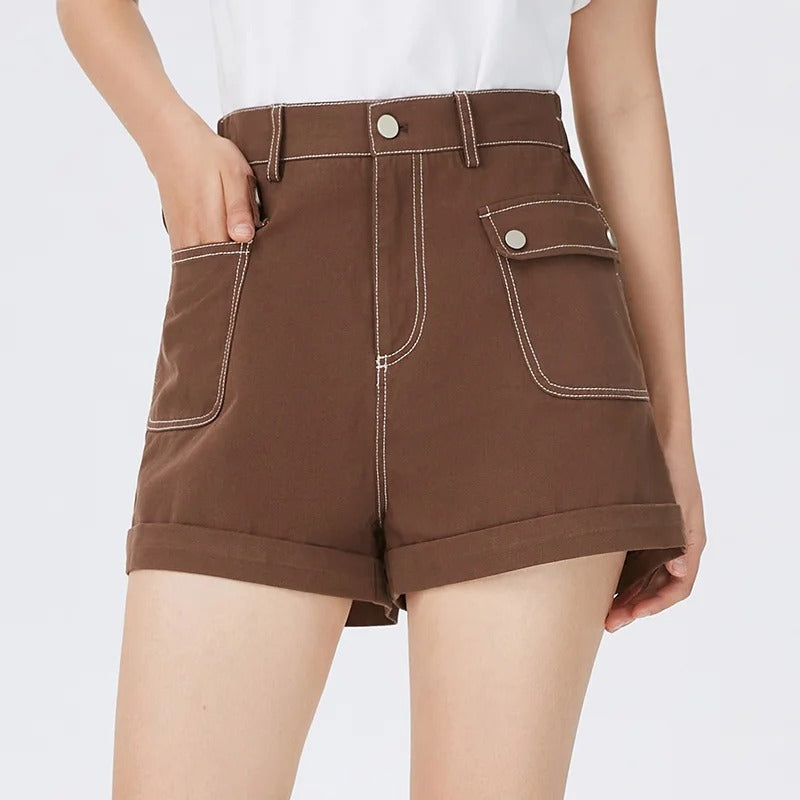 Levoire | Shorts En A-Line En Coton Braun