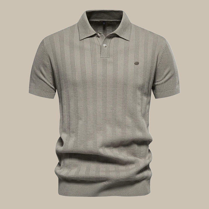 Levoire | Polo En Mérinos Élégant Pour Hommes gris