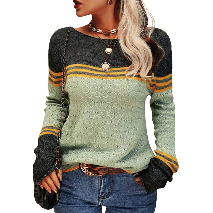 Levoire | Pull Rayé Femme Vert Clair