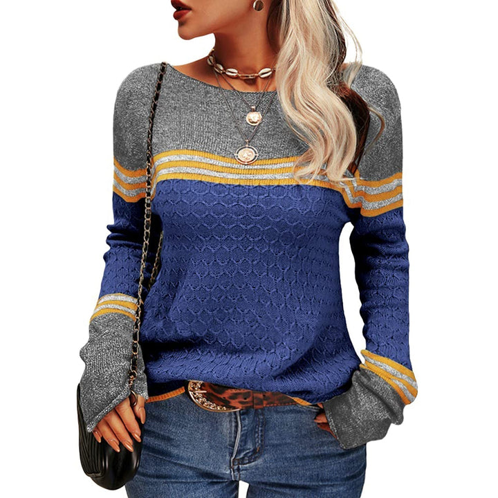 Levoire | Pull Rayé Pour Femmes Marine bleu