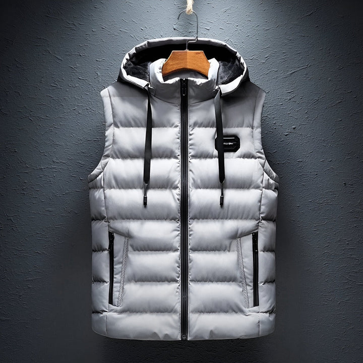 Levoire | Hoodie Gilet Pour Hommes Blanc