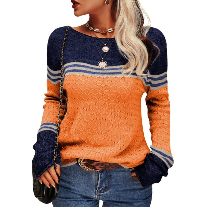 Levoire | Pull Rayé Femme Orange