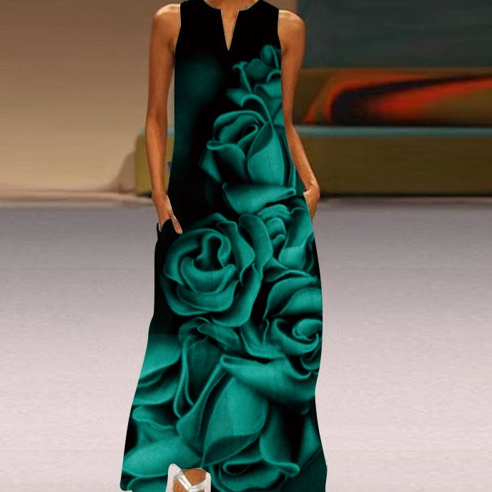 Levoire | Robe longue fluide Vert