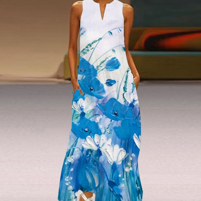 Levoire | Robe longue fluide Bleu