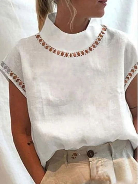 Levoire | Blouse Joyeuse Avec Imprime Ludique Et Coupe Parfaite Blanc