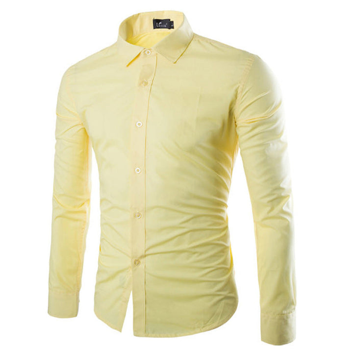Levoire | Chemise Levoire | Coupe Slim Hommes Jaune