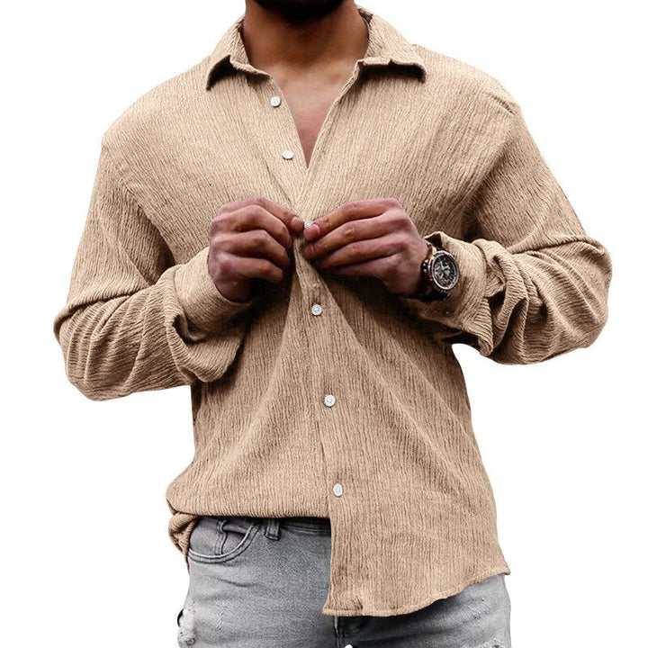 Levoire | Chemise en Lin avec Style Vintage et Confort Optimal pour l'Été Khaki