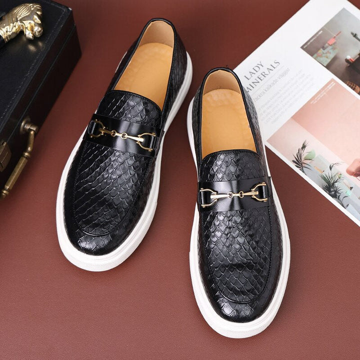 Levoire | NoirVert Ombre loafer Obsidienne élégante