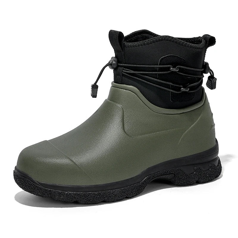Levoire | Bottes De Pluie Élégantes Sans Lacets Avec Brides De Cheville Pour Hommes Vert
