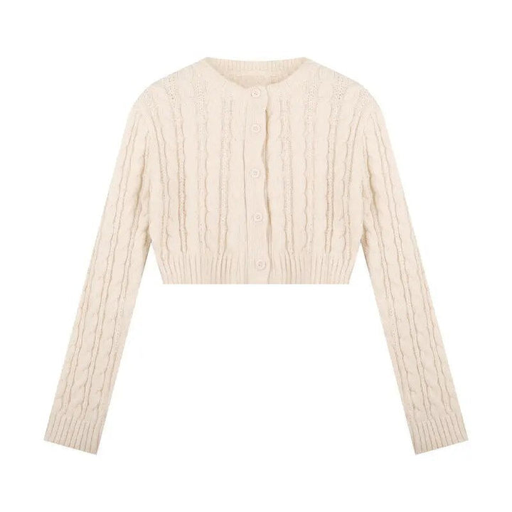 Levoire | Veste En Tricot Courte une taille Abricot