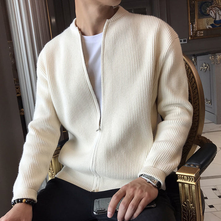 Levoire | Veste À Fermeture Éclair Pour Hommes Beige