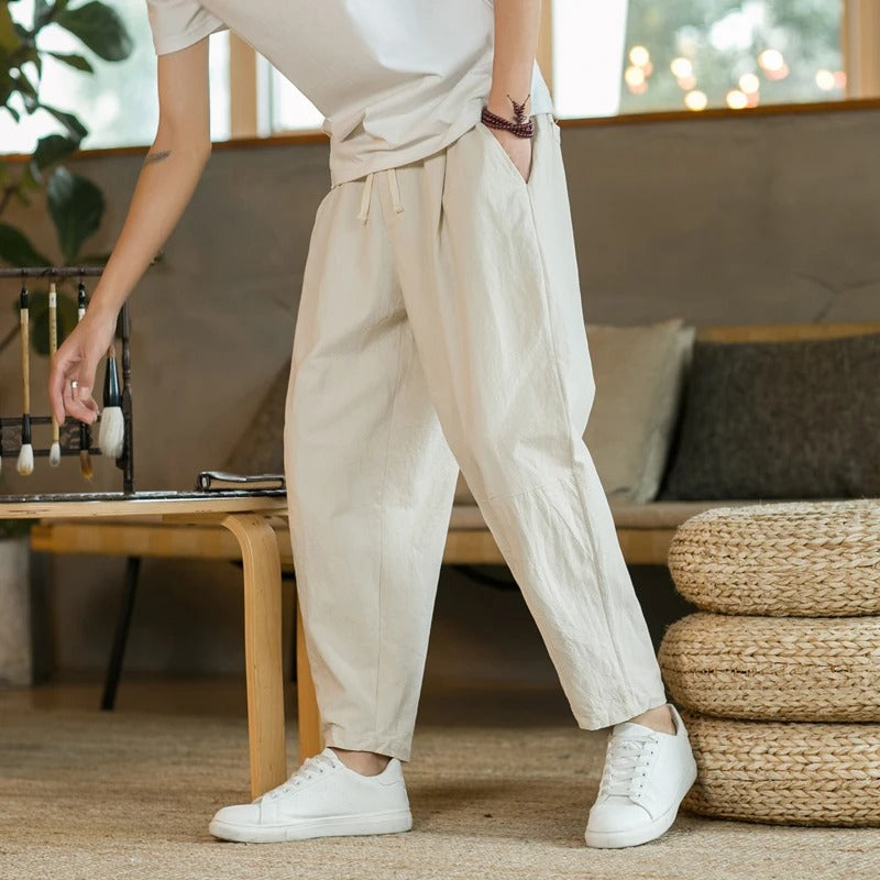 Levoire | Pantalons En Lin D'Été Beige