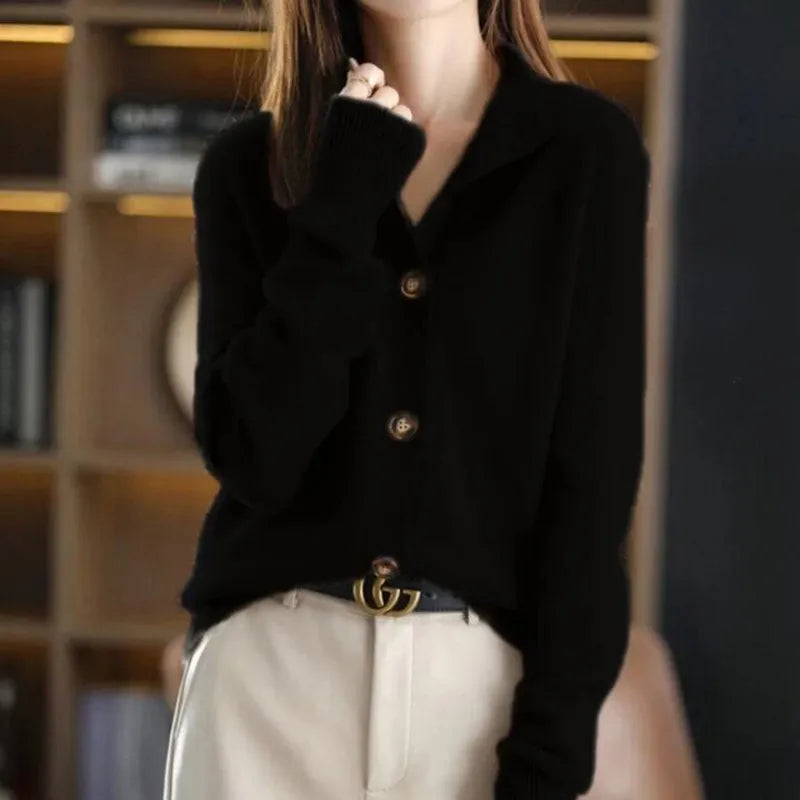 Levoire | Cardigan en maille Noir