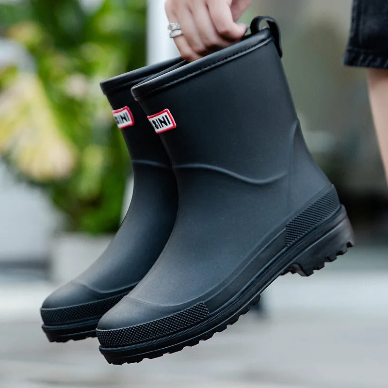 Levoire | Bottes De Pluie Mi-Hautes Élégantes Et Étanches Noir
