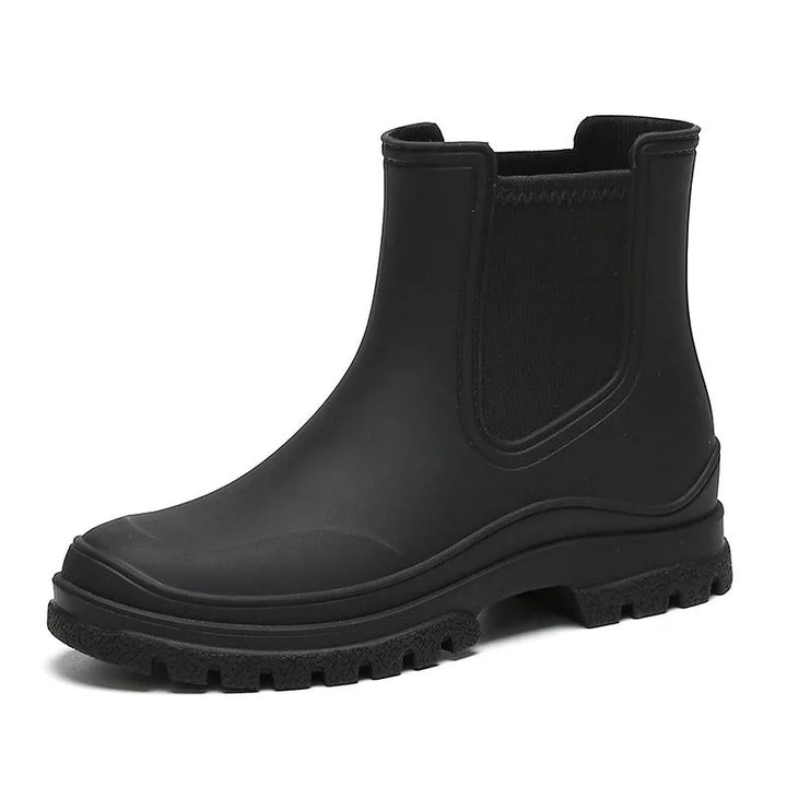 Levoire | Bottes De Pluie Semi-Hautes Imperméables De Luxe Pour Femmes Noir